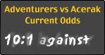 Odds 10:1 against