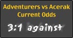 Odds 3:1 against